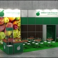 Exhibition stand of "Akhmed Fruit Company" company, exhibition FRUIT LOGISTICA 2011 in Berlin