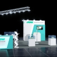 Exhibition stand of "JSW" company, exhibition COMPOUNDING WORLD 2021 in Essen