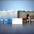 Exhibition stand of "AeroEx" company, exhibition EBACE 2022 in Geneva