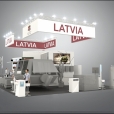 National stand of Latvia, exhibition EUROSATORY 2022 in Paris