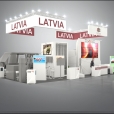 National stand of Latvia, exhibition EUROSATORY 2022 in Paris