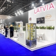 National stand of Latvia, exhibition GULFOOD 2023 in Dubai