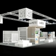 Exhibition stand of "M-Pets" company, exhibition ZOOMARK 2023 in Bologna