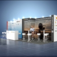 Exhibition stand of "AeroEx" company, exhibition EBACE 2023 in Geneva