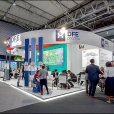 Exhibition stand of "DFE Pharma", exhibition CPHI WORLDWIDE 2023  in Barcelona