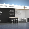 Стенд компании "BCPP" на выставке CPHI WORLDWIDE 2023  в Барселоне