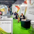Exhibition stand of "Be Pharma", exhibition CPHI WORLDWIDE 2023  in Barcelona