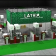 National stand of Latvia, exhibition PRODEXPO 2011