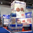 Kompānijas "Biovela" stends izstādē IFE 2011 Londonā